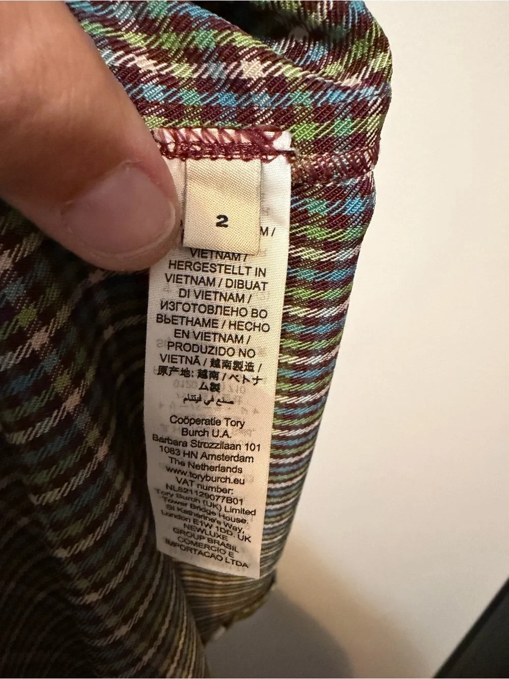Tory Burch NWT‎ Pleated-Front Twill Golf Skirt  Winetasting Pin Check Size 2